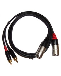 REAN - NRA0110015 - Cable RCA - XLR Macho Stereo 1.5 Mts