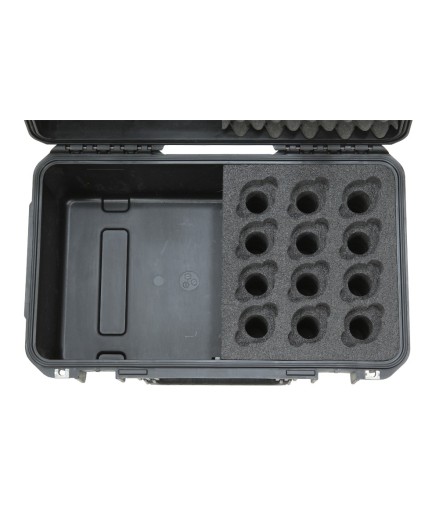 SKB - 3i2011MC12 - Case para 12 Micrófonos y espacio para Accesorios 