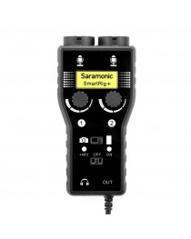 SARAMONIC - SMARTRIG+ - Interfaz para Teléfono Móvil / Cámara, con 2 Pre Amplificador de Micrófono
