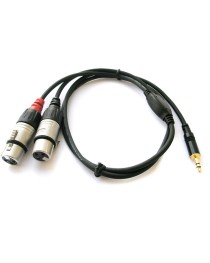 REAN - NRA0140009 - Cable XLR Hembra - Mini Plug Stereo 0.9 Mts