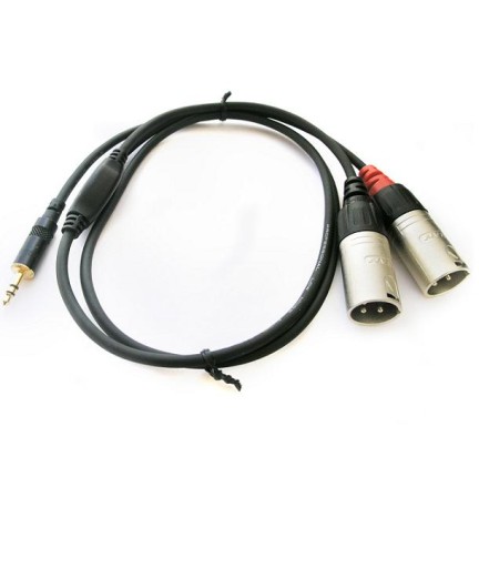 REAN - NRA0130009 - XLR Macho - Mini Plug Stereo 0.9 Mts