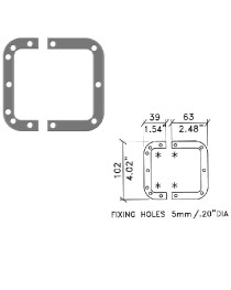 PENN ELCOM - L0906 - Placa Trasera Para Chapa 