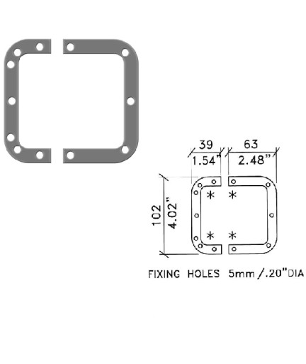 PENN ELCOM - L0906 - Placa Trasera Para Chapa 