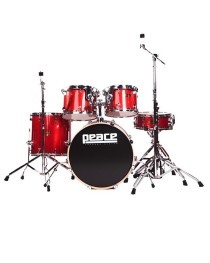 PEACE - P04060/RD225RED - Bateria 5 Piezas Roja 