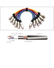 KIRLIN - MP64801M - Set 6 Cables XLR - XLR de 1 Metro